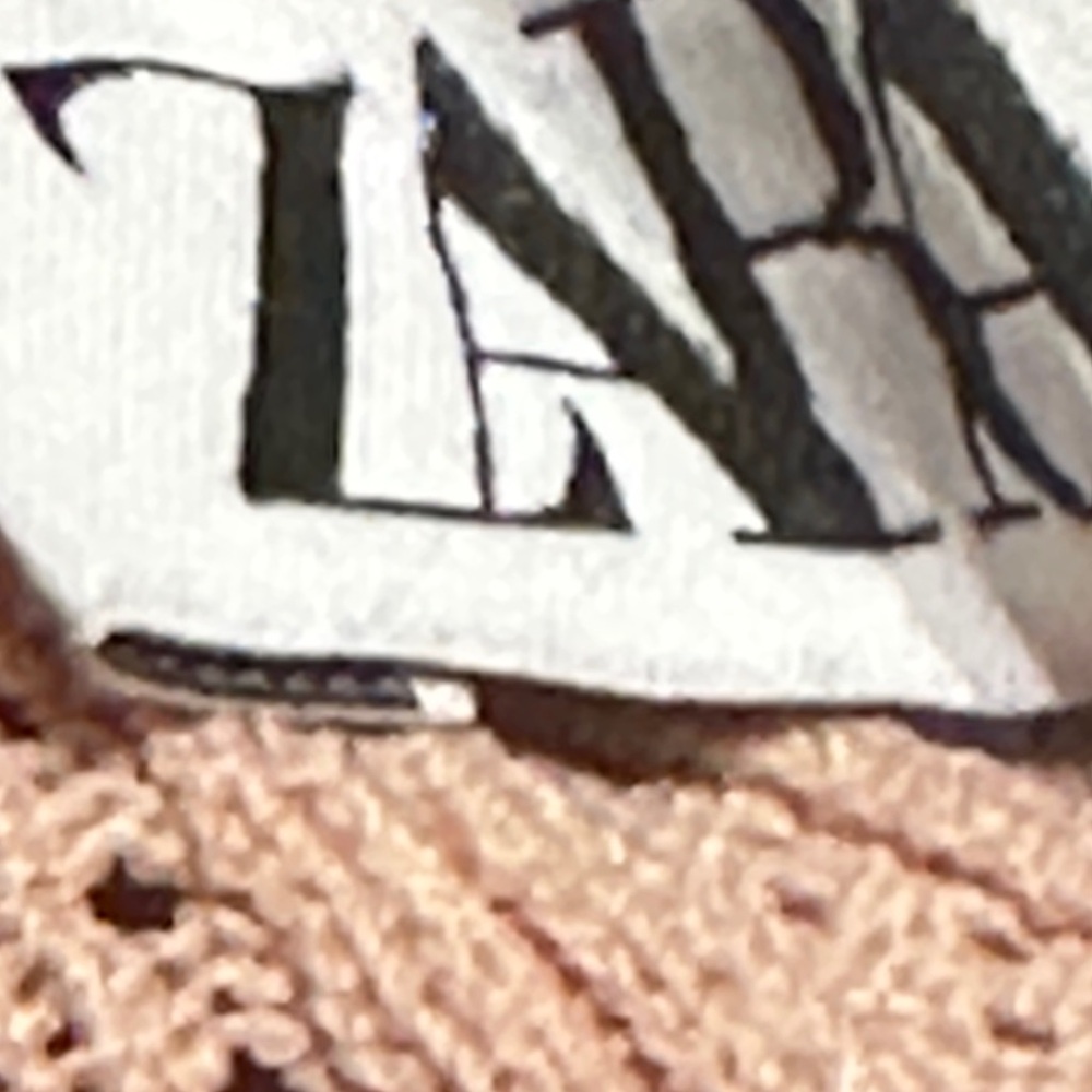 ZARA — Women’s Light Pink Ribbed Knit Top with Ruffled Sleeves - Picture 6 of 11